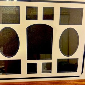 Frame, wooden, custom collage matte